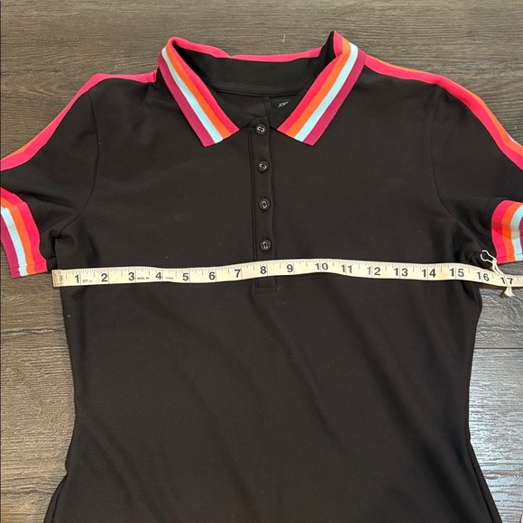 NEW Johnny Was Bee Active Polo Golf Dress Black/Pink Size XS - Picture 11 of 13